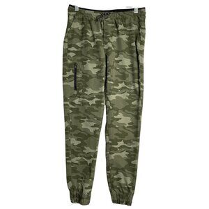 Joes Jeans Slim Fit Jogger Womens M Green Camo Tech Nylon Mid‎ Rise